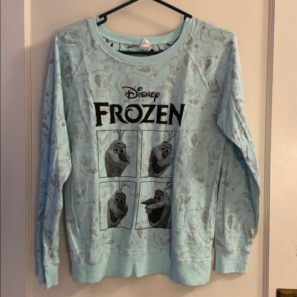 Juniors Frozen Olaf reversible sweatshirt size juniors M